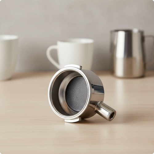 Bottomless portafilter head