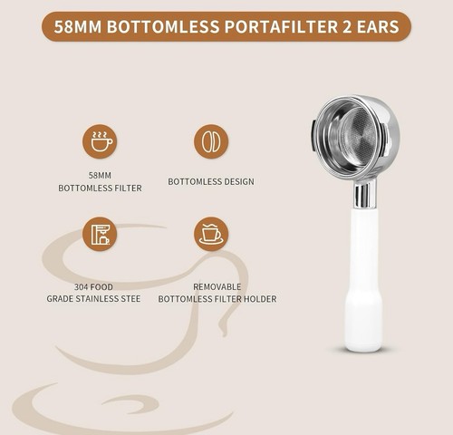58mm bottomless portafilter - bottomless, 2