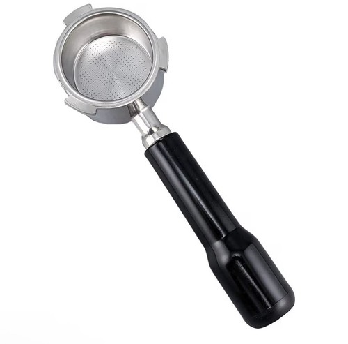 Black portafilter for coffee - black,