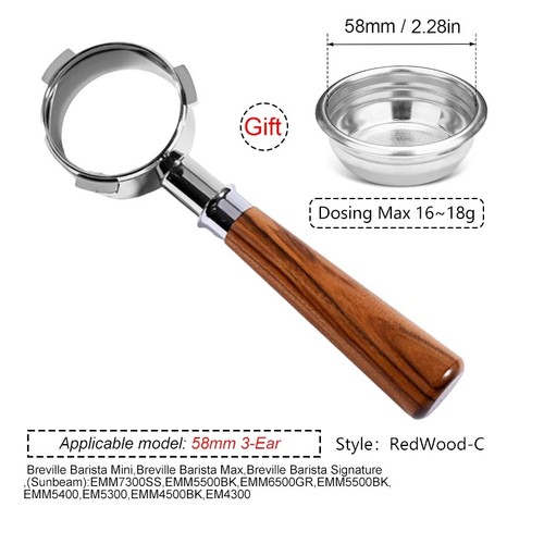 58mm ears coffee bottomless - 3,